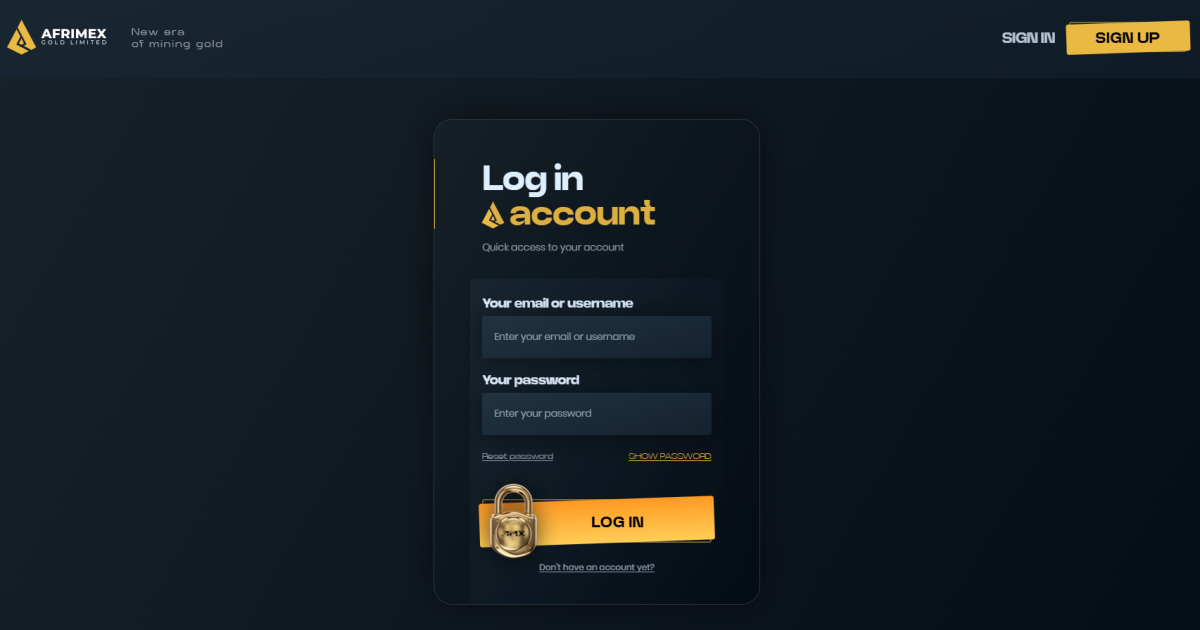 Afrimex Gold отзывы. Лжеброкер?