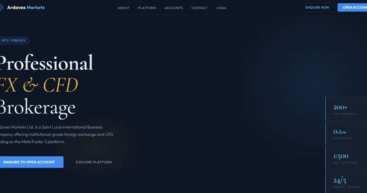 Ardovex Markets отзывы. Лжеброкер?