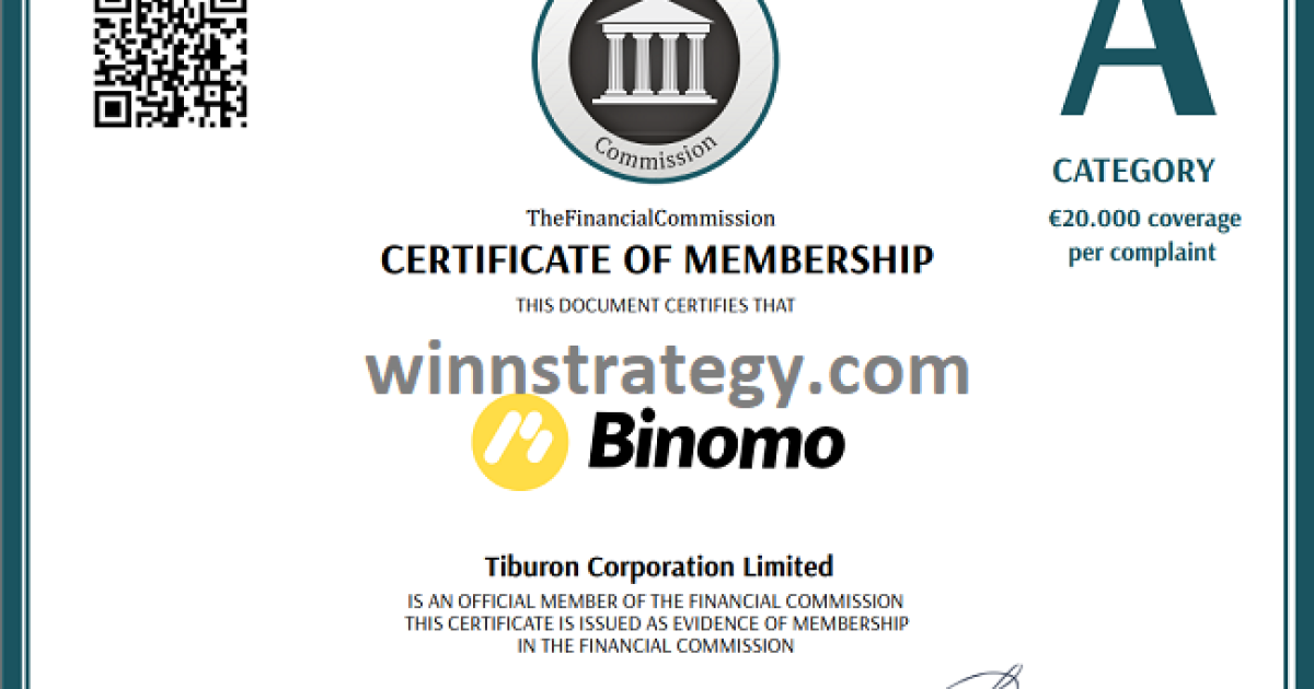 Брокер Биномо получил сертификат FinaCom [The Financial Commission ]