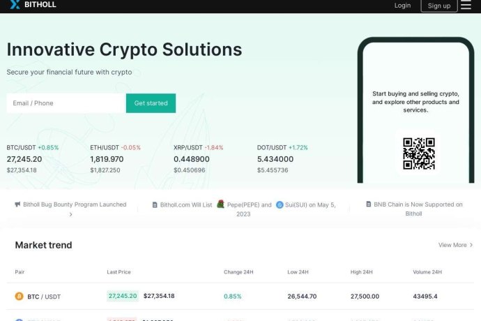 Биржа криптовалют Bitholl.com отзывы. 100% развод?