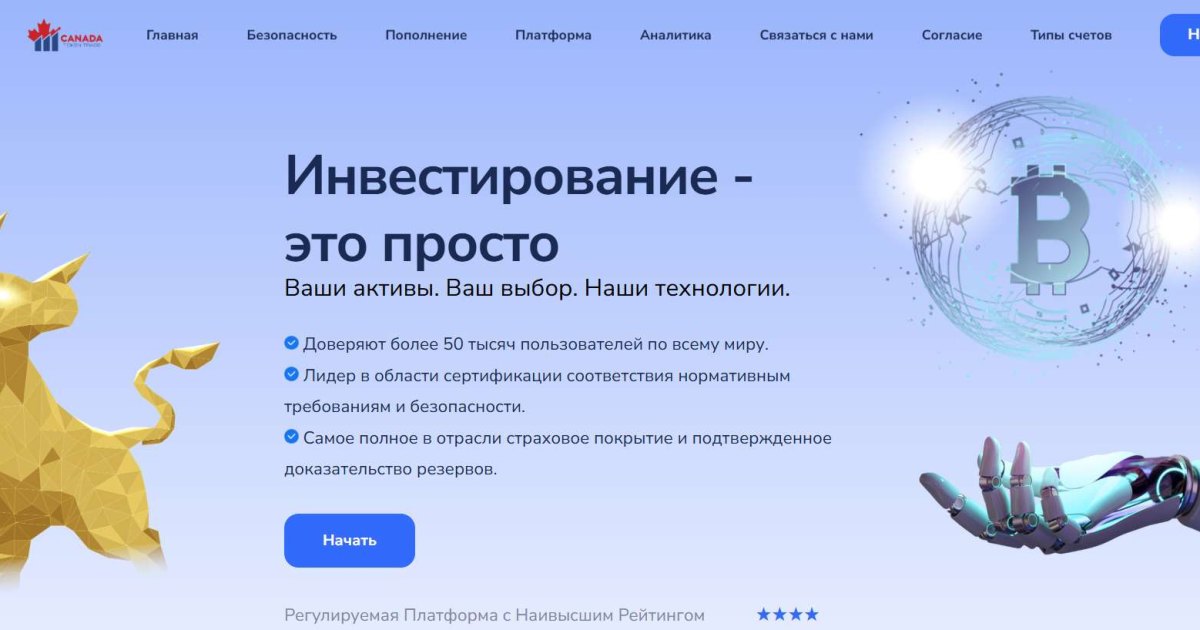 Canada Token Trade отзывы. Обман?