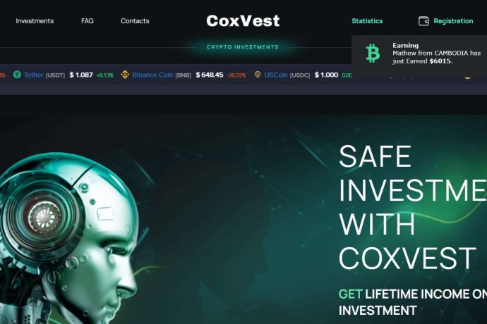 CoxVest отзывы. Фальшивый брокер?