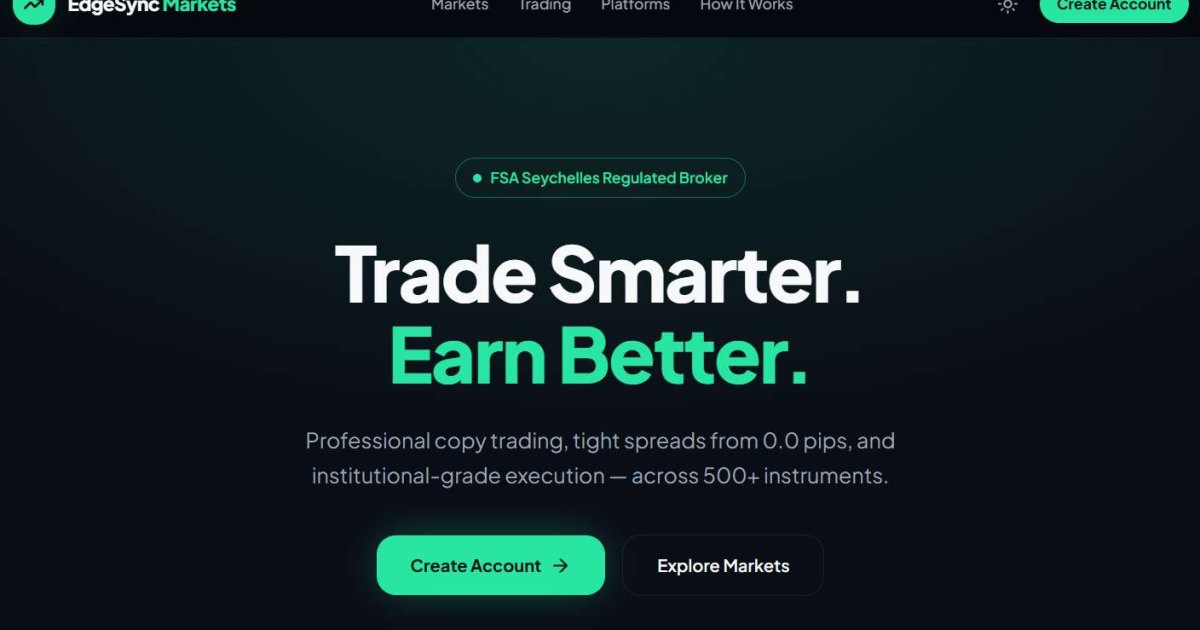 EdgeSync Markets отзывы. Это развод?
