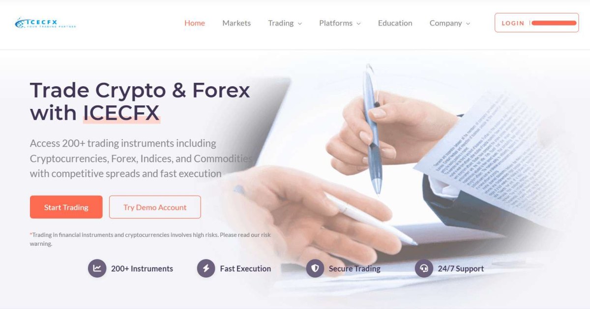 ICECFX отзывы. Фальшивый брокер?