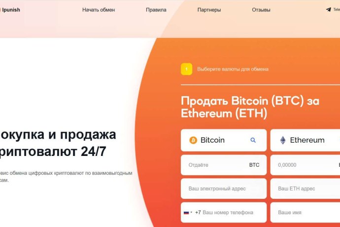 Ipunish отзывы. Обменник жуликов?