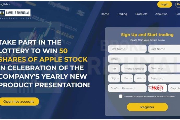 Lamelle Financial очередной мошенник? Отзывы и вывод денег