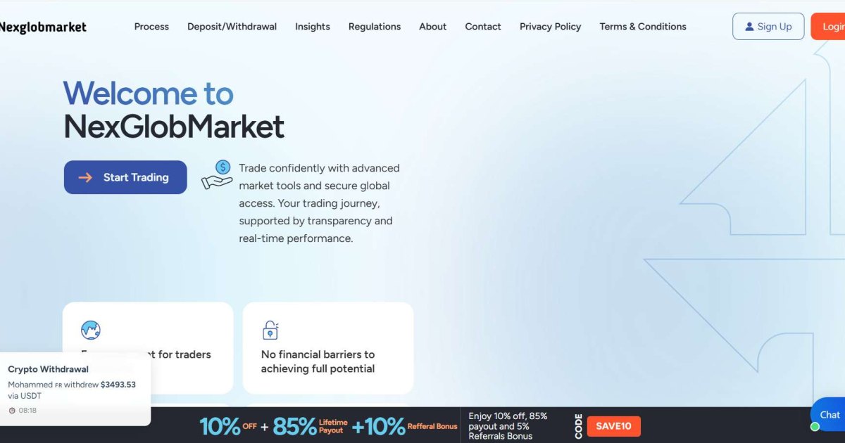 NexGlobMarket отзывы. Псевдоброкер?