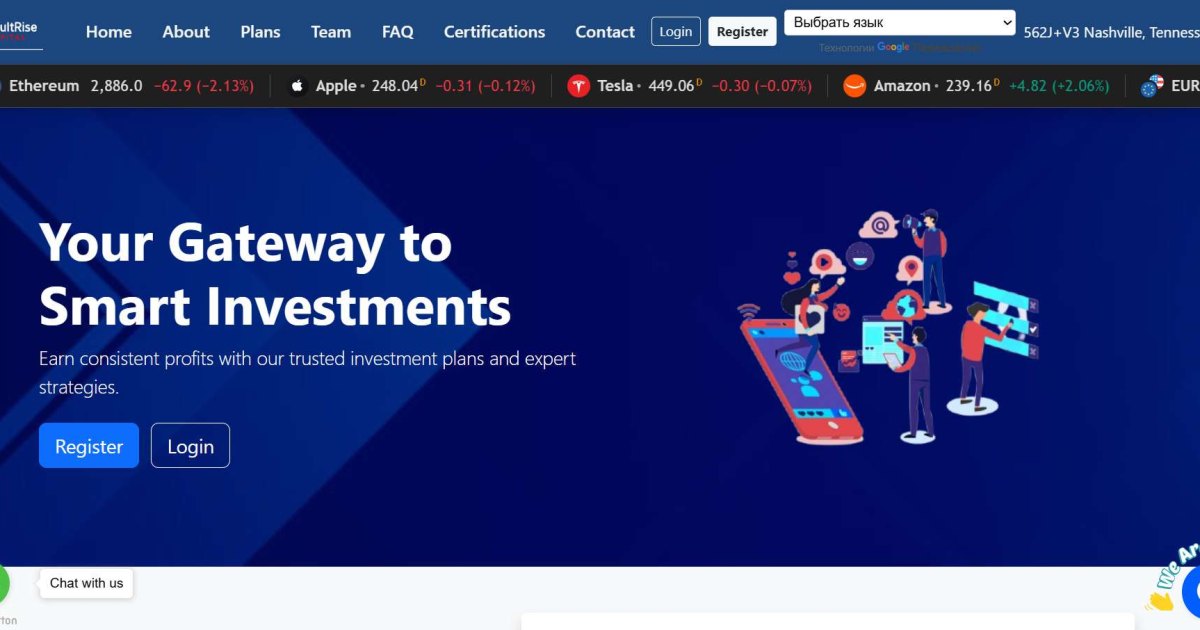 VaultRise Capital отзывы. Псевдоброкер?